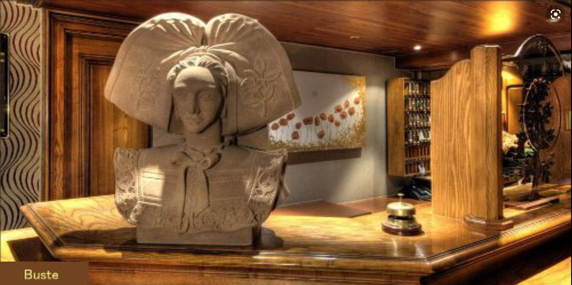 Buste , alsacienne , Sculpture . Cabreraun