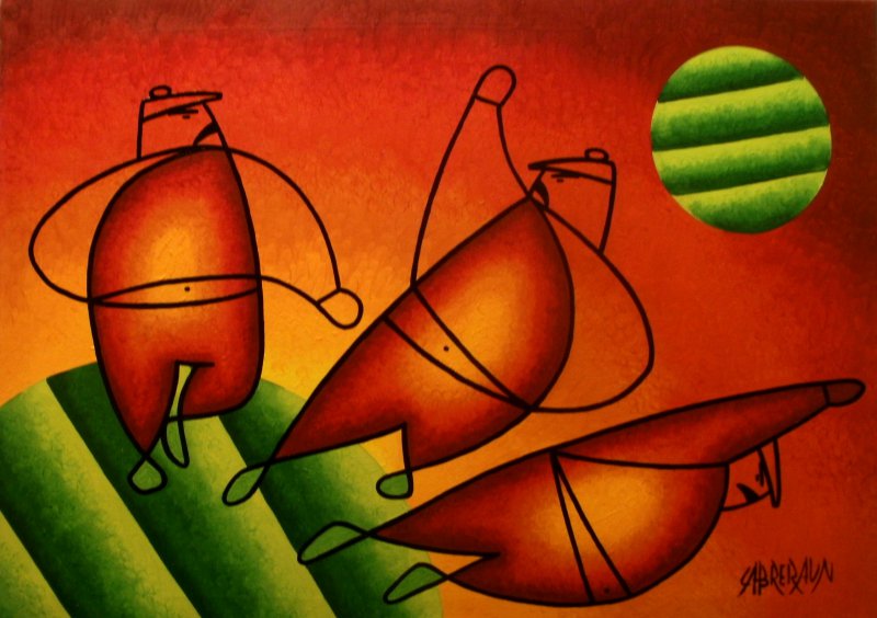 Basket , 2012 , Peinture actuelle , série 1 , histoire ordinnaire , huile . Cabreraun
