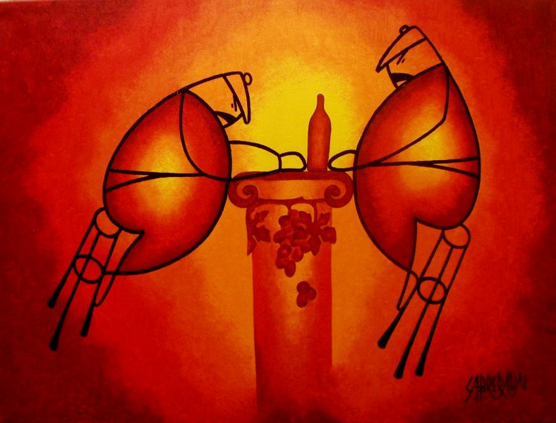 Cave , 2012 , Peinture actuelle , série 1 , histoire ordinnaire , huile . Cabreraun