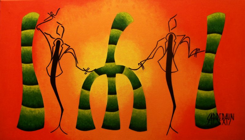 Classe 2 , 2013 , Peinture série 2. Cabreraun