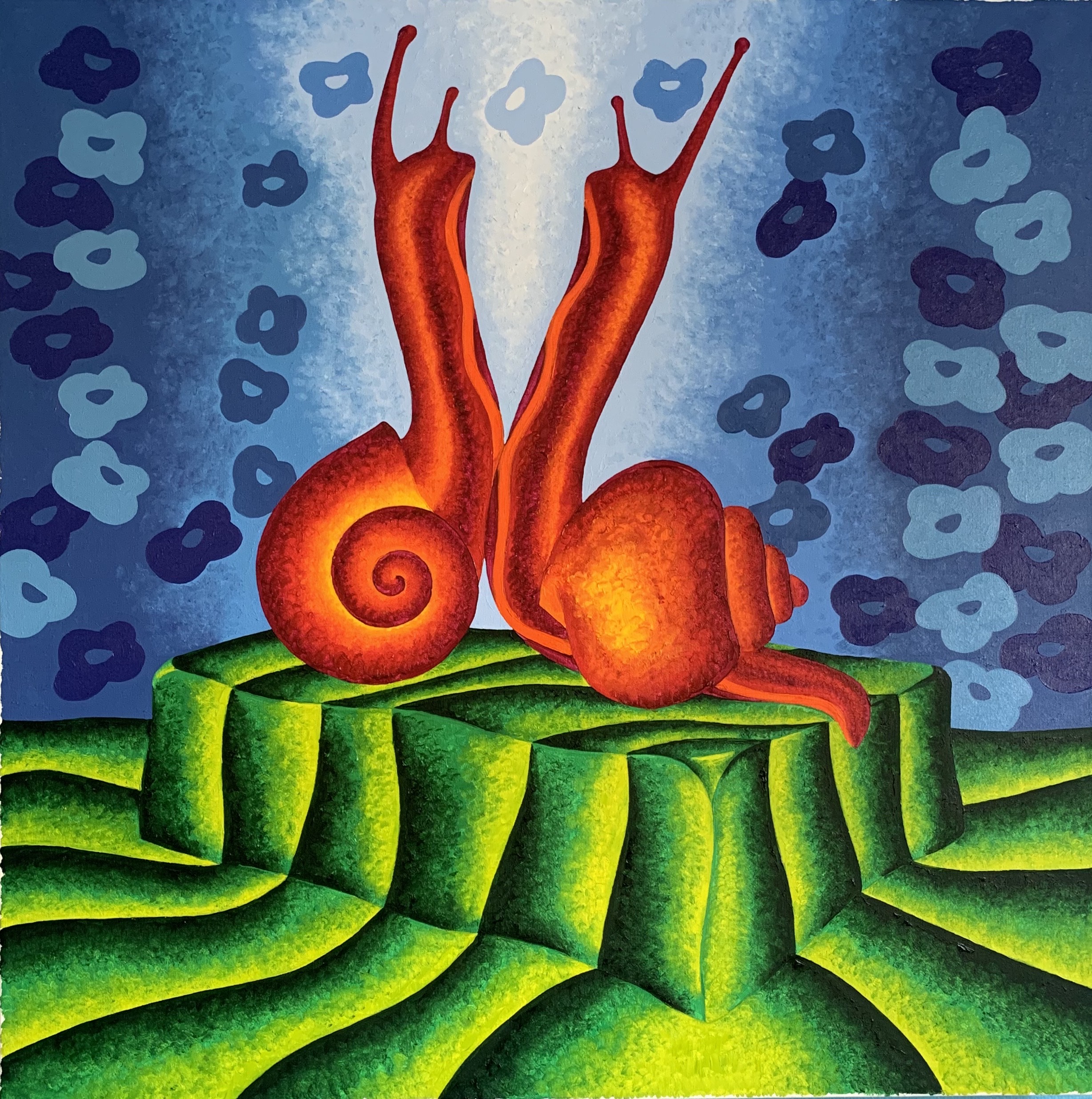 Escargot au beurre , 2019 , peinture Cabreraun