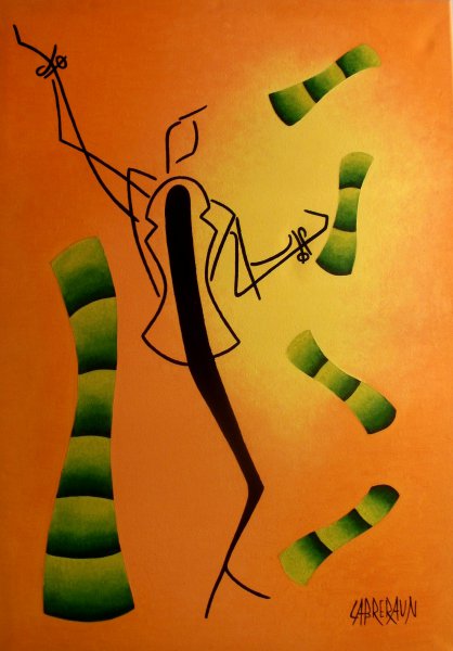 Classe 1 , 2013 , Peinture série 2. Cabreraun