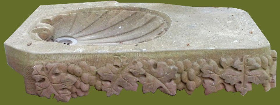 Evier en gres , Sculpture monumentale. Cabreraun