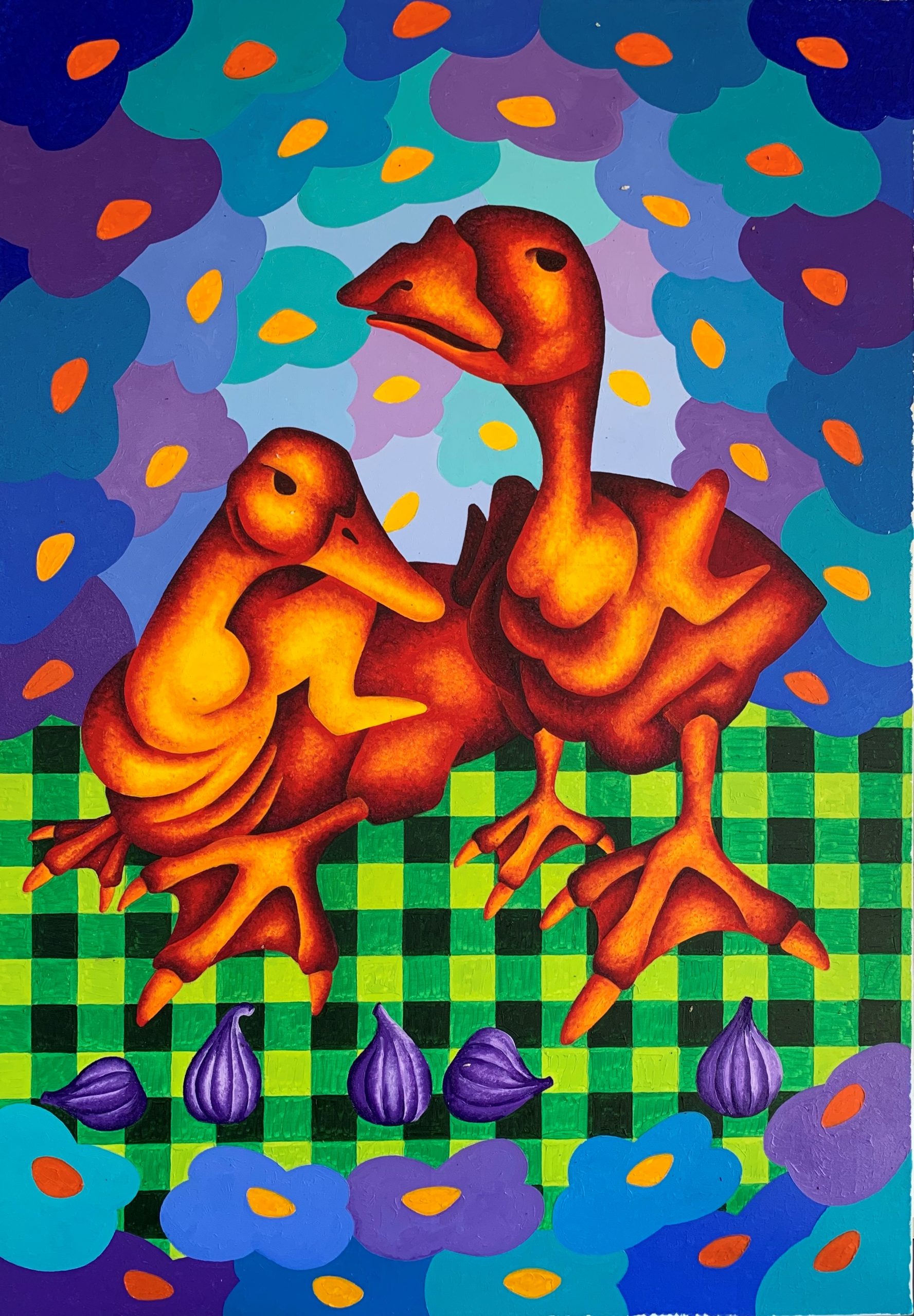 Foi-gras , peinture. Cabreraun