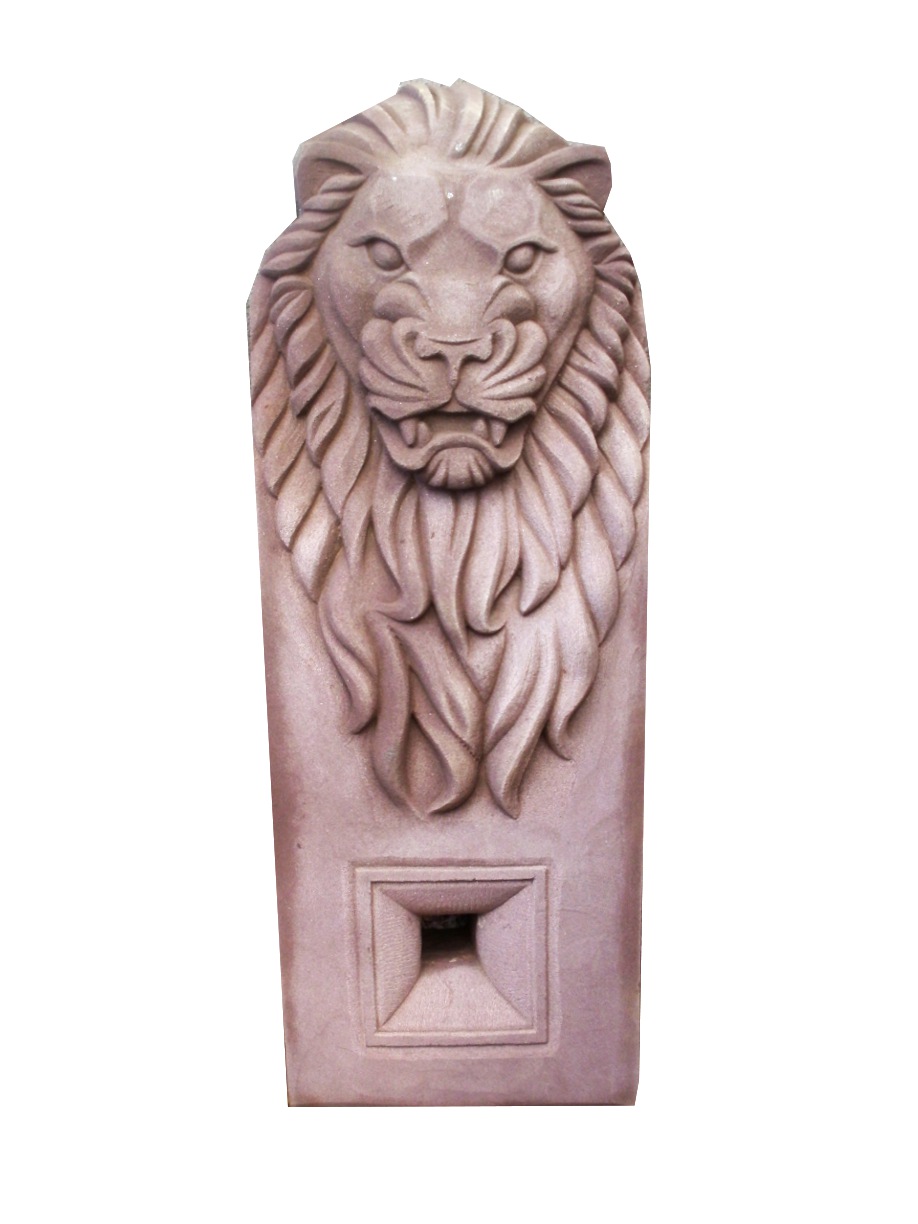 Gravure lion , Sculpture monumentale. Cabreraun