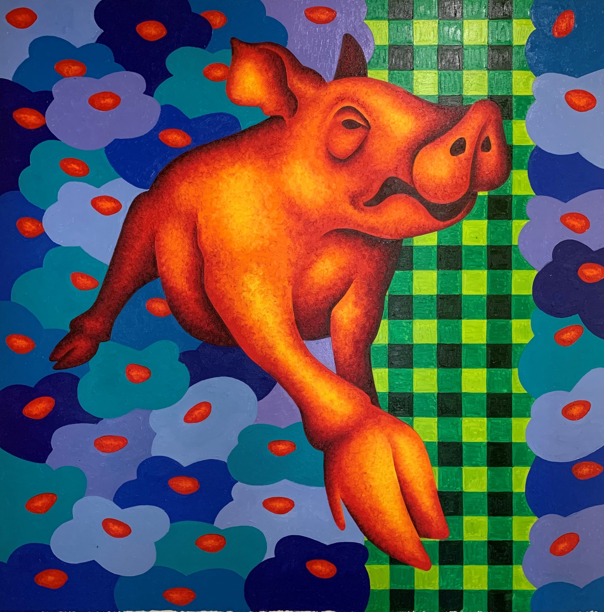Jambon , peinture. Cabreraun