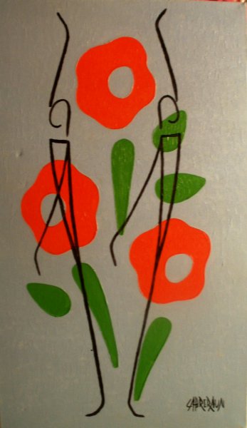 Mouvement 2 , 2013 , Peinture série 2. Cabreraun