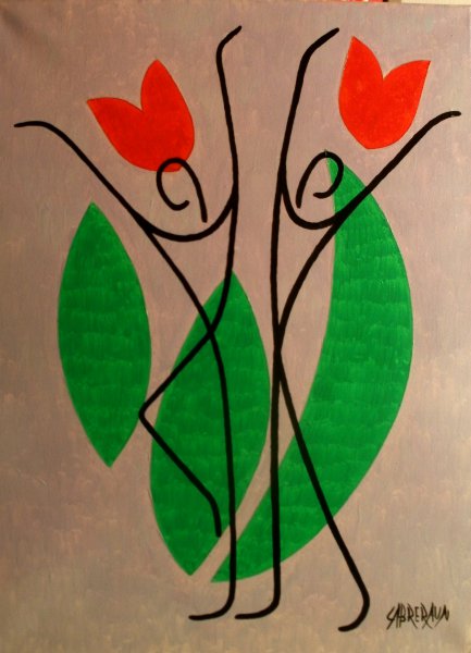Mouvement 1 , 2013 , Peinture série 2. Cabreraun