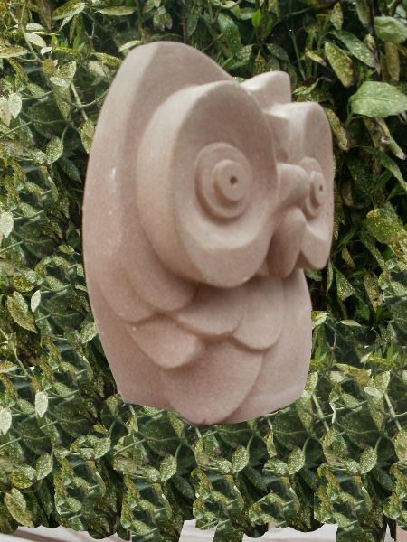 Hiboux stylisé . Sculpture . Cabreraun