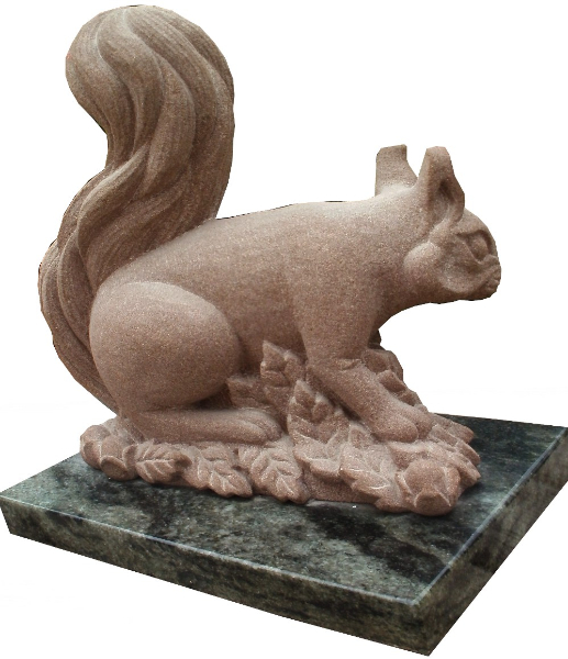 Écureuil , 2 , Sculpture . Cabreraun