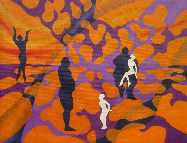 Flux et static, Peinture huile. Cabreraun